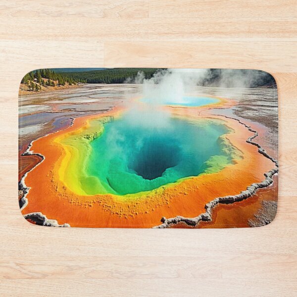 Item preview, Nature's Colorful Hot Spring Art designed and sold by Health And Fitness Posts e-Store.