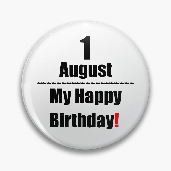 Artikelvorschau, 1. August Geburtstag entworfen und verkauft von ariksworld.