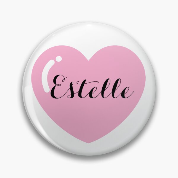 Item preview, Estelle name with Pink Heart  designed and sold by Monika Howarth.