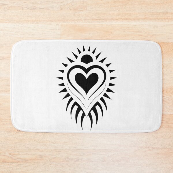 Item preview, Radiant Tribal Heart Bold Black Vector Emblem designed and sold by NArtdesigns.