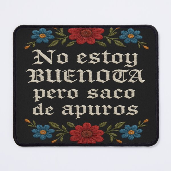 Item preview, “No estoy buenota pero saco de apuros” Chingona Embroidered-Style Shirt designed and sold by ChingonaThreads.