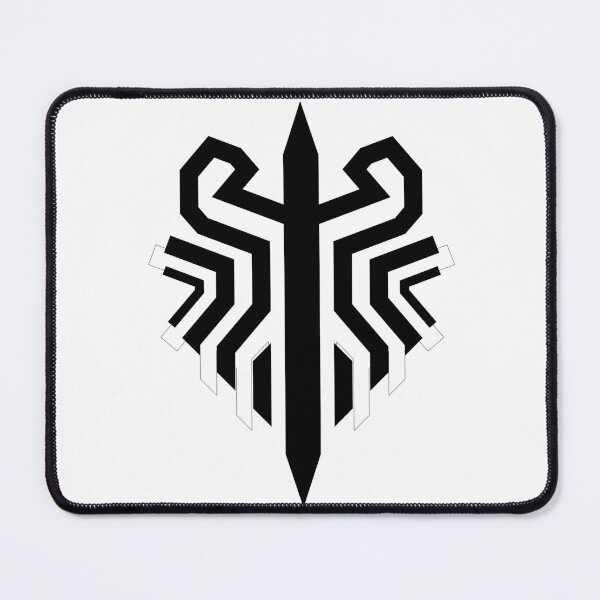 Item preview, Geometric Tribal Shield Bold Black Vector Emblem with Spear Point designed and sold by NArtdesigns.
