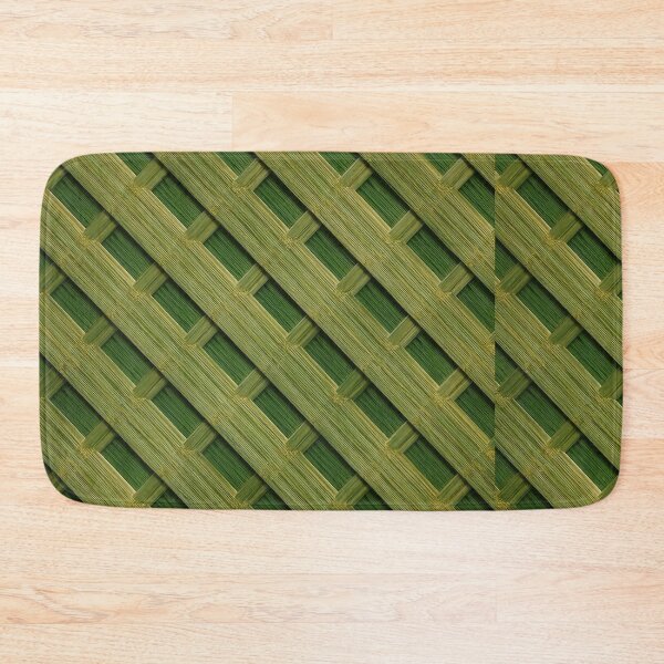Item preview, Palm Weave Ankara – African Print Basket Lattice Pattern in Green & Sand designed and sold by Cultradesign.