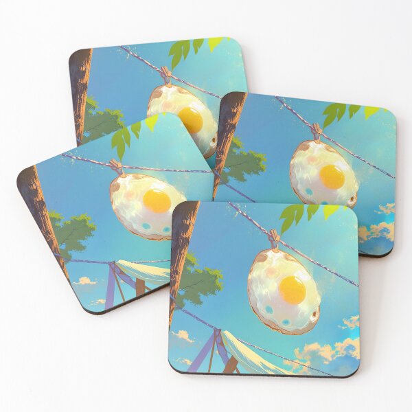 Item preview, Fried egg hanging on a surreal clothesline designed and sold by Ledsor.