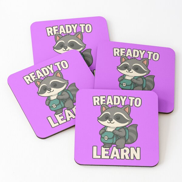 Item preview, Ready to Learn – Cute Raccoon Backpack School Design designed and sold by Jack’s Shirts Craft.