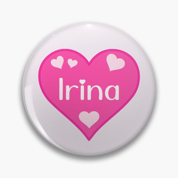 Item preview, Irina Name Pink Heart  designed and sold by Jeallan Designs.