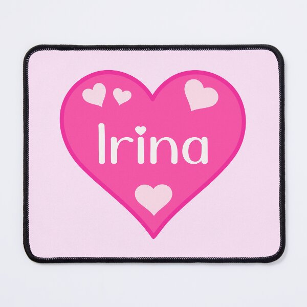 Item preview, Irina Name Pink Heart  designed and sold by Jeallan Designs.