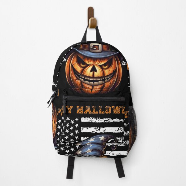Item preview, Happy Halloween scary patriotic pumpkin designed and sold by CleanDecor.