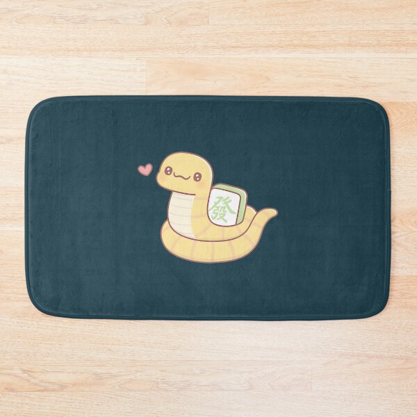 Item preview, Kawaii Yellow Snake with Mahjong Tile | PERFECT GIFT FOR YOU AND FRIENDS designed and sold by TichNyamupaguma.