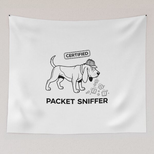 Item preview, Certified Packet Sniffer T-Shirt - Funny Network Analyst & Wireshark Gift designed and sold by Pingi-shop.