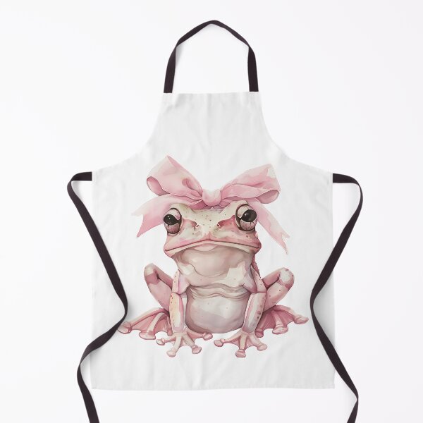 Item preview, Cute Coquette Frog with Pink Bow – Soft Pastel Aesthetic for Frog Lovers designed and sold by ChibiNekoSpace.