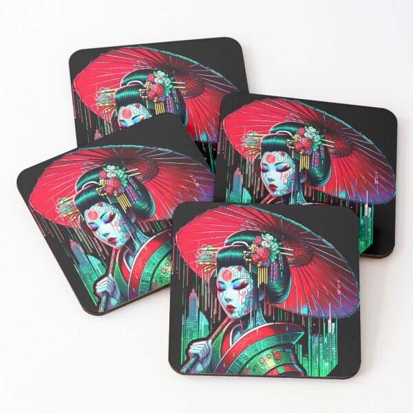 Item preview, Futuristic geisha in cyberpunk kimono fashion designed and sold by FLIP-original.