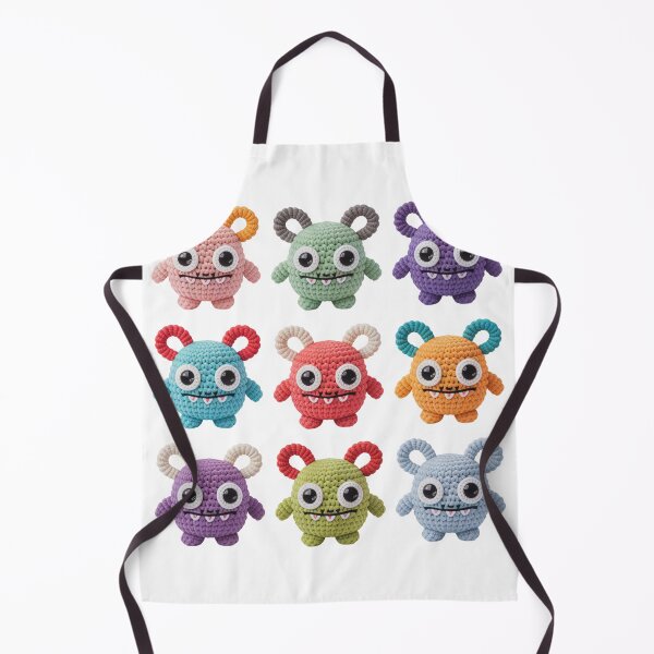 Item preview, Kawaii Crochet Mini Monsters Grid Design designed and sold by NavigatorStreet.