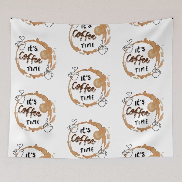 Item preview, Coffee Lover Aesthetic – Rustic Coffee Stain & Steaming Cup Design designed and sold by Psycho-Crazy.
