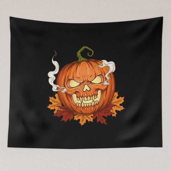 Item preview, Halloween Pumpkin Skull designed and sold by TheSkullRoom.