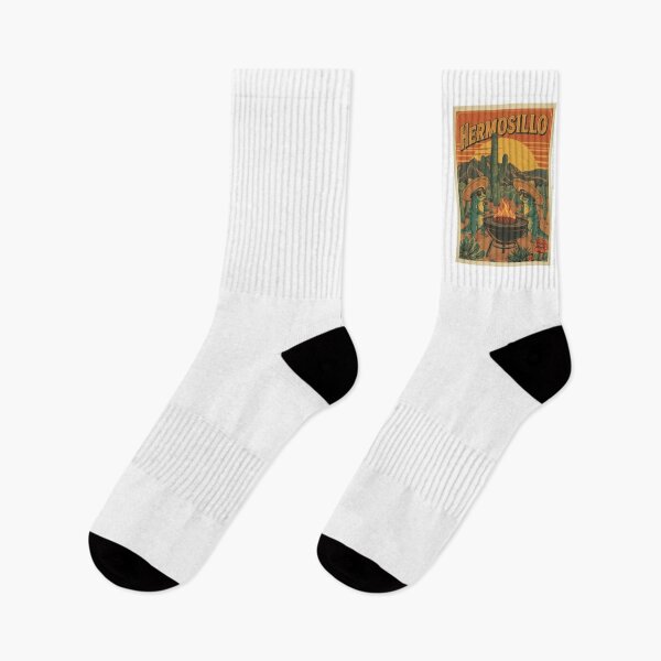 Item preview, Hermosillo Cartoon Axolotls Grilling in Desert Sunset designed and sold by RetroPop23.