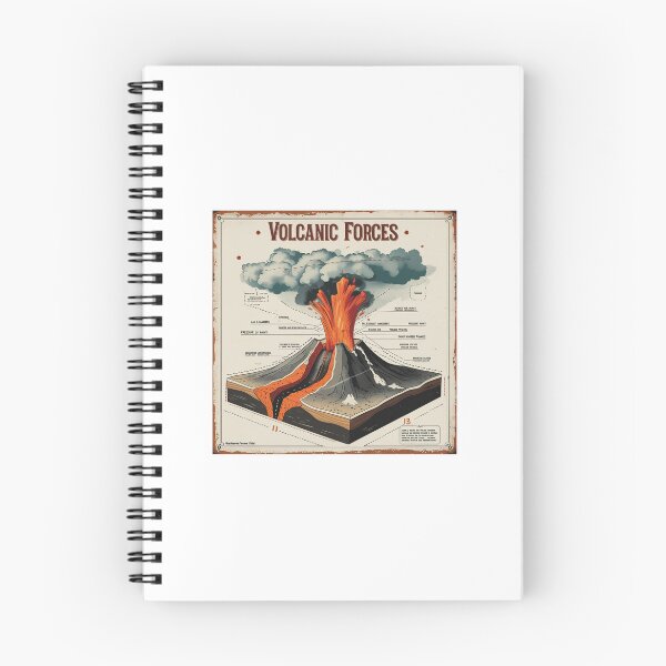 Item preview, Vintage Volcanic Eruption Educational Diagram designed and sold by Y-Muqsit.