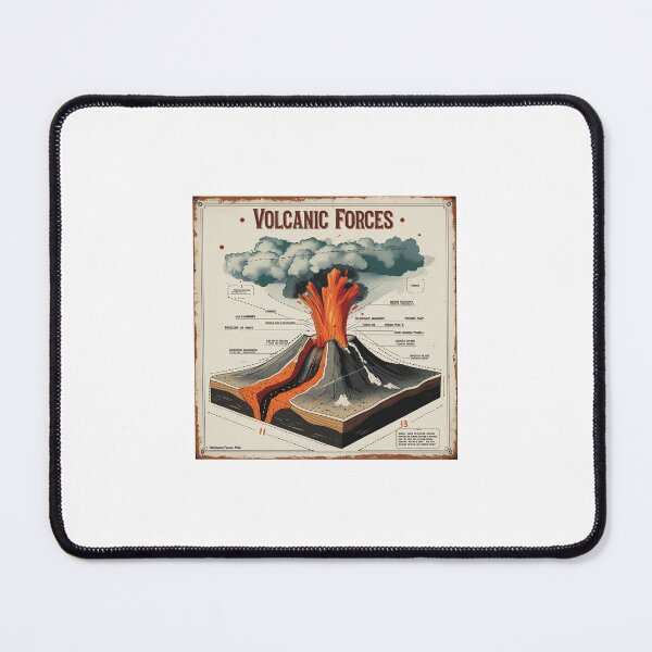 Item preview, Vintage Volcanic Eruption Educational Diagram designed and sold by Y-Muqsit.