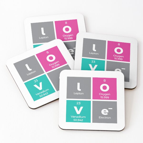 Item preview, LOVE Periodic Table Elements Design – Cute Nerdy Science Gift designed and sold by Rodney's Marketplace.