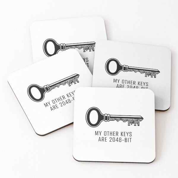 Item preview, My Other Keys Are 2048-Bit T-Shirt - Funny Cryptography & Privacy Gift designed and sold by Pingi-shop.
