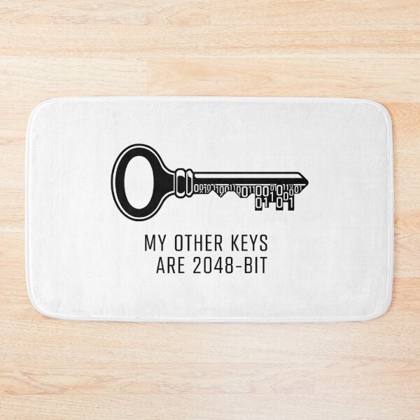 Item preview, My Other Keys Are 2048-Bit T-Shirt - Funny Cryptography & Privacy Gift designed and sold by Pingi-shop.