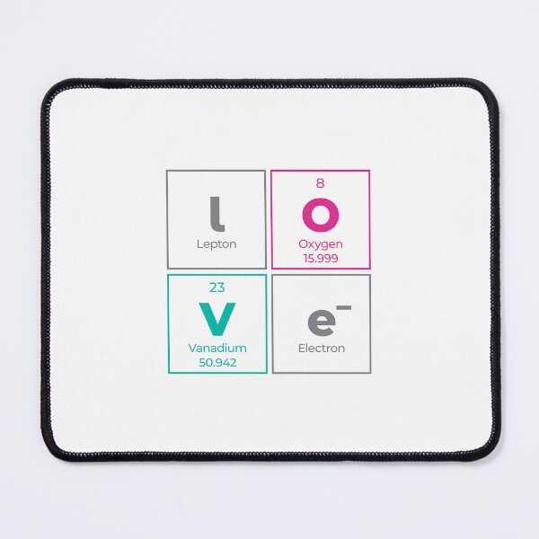 Item preview, LOVE Periodic Table Elements Design – Outline Minimal Nerd Gift designed and sold by Rodney's Marketplace.