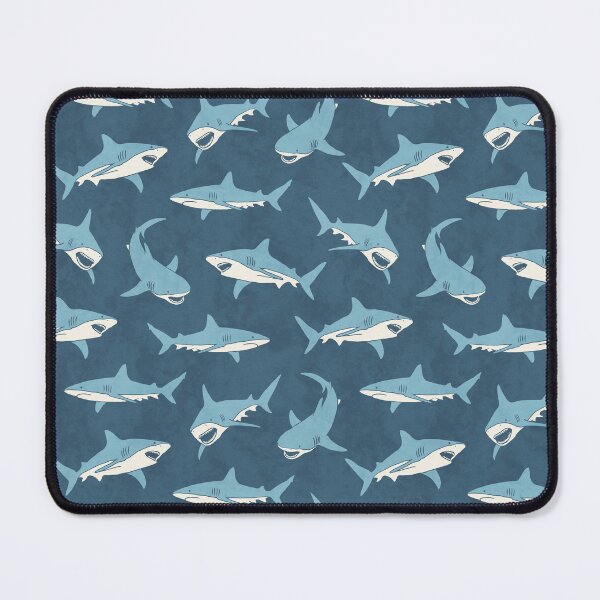 Item preview, Sharks - Great White Sharks - Blue designed and sold by littlearrow.