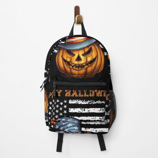 Item preview, USA Happy Halloween scary patriotic pumpkin designed and sold by CleanDecor.