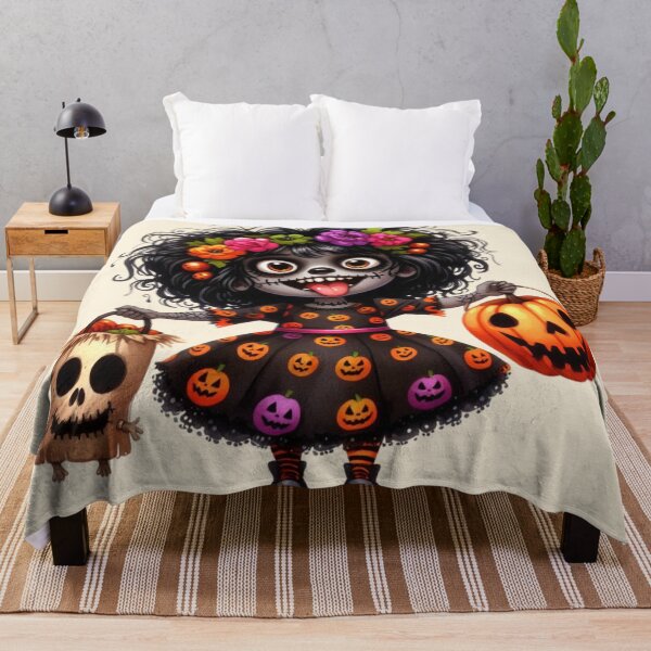 Item preview, Afro Girl Halloween Party Illustration designed and sold by Lulunza.