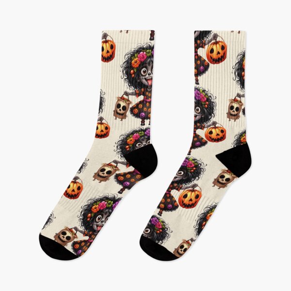 Artikelvorschau, Afro-Mädchen-Halloween-Party-Illustration entworfen und verkauft von Lulunza.