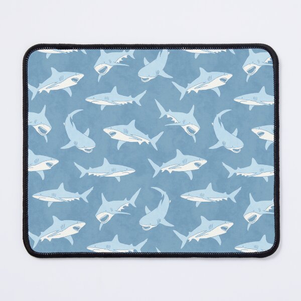 Item preview, Sharks - Great White Sharks - Light Blue designed and sold by littlearrow.
