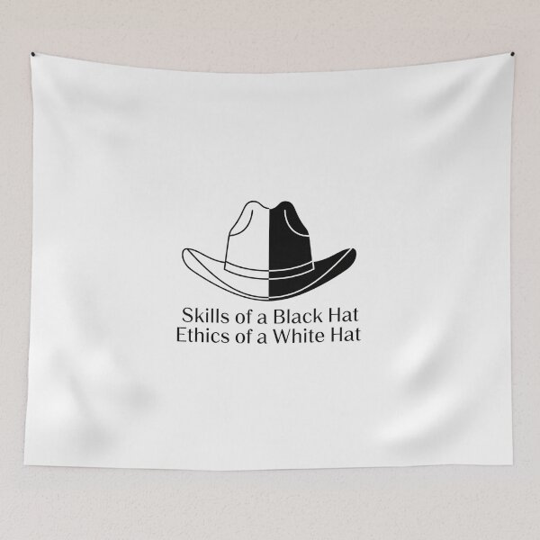 Item preview, White Hat Hacker T-Shirt - Ethical Cybersecurity & Pentesting Gift designed and sold by Pingi-shop.