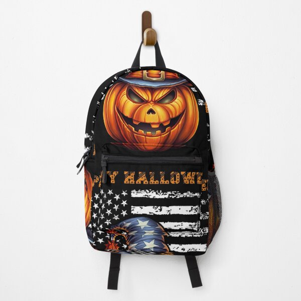 Item preview, Happy Halloween Scary Patriotic Pumpkin Flag designed and sold by CleanDecor.