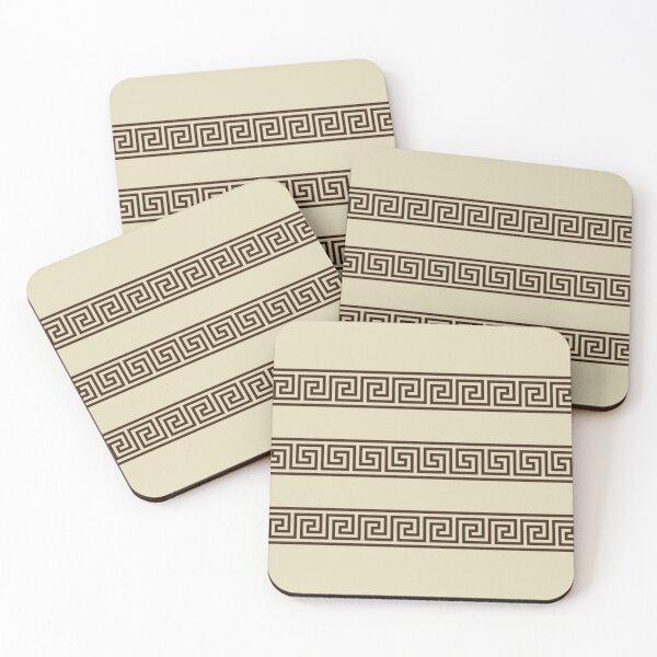 Item preview, Greek Key Triple Row Pattern on Beige designed and sold by Love, Amy.