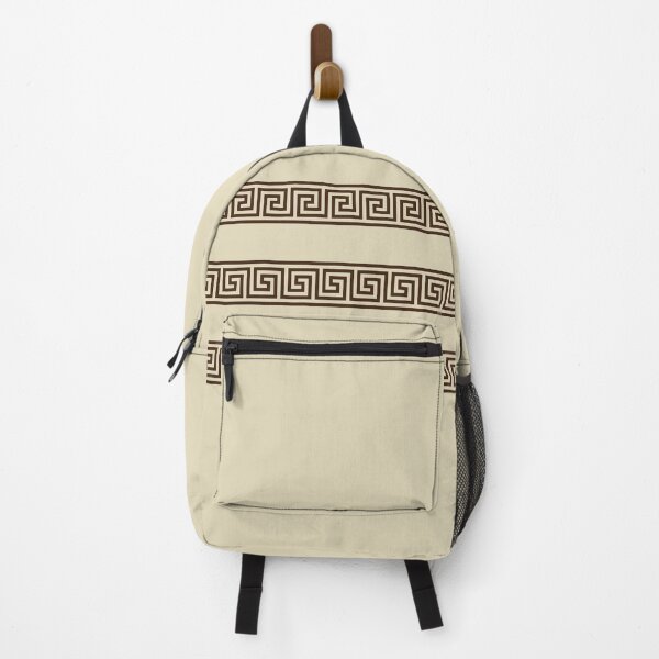 Item preview, Greek Key Triple Row Pattern on Beige designed and sold by Amy's pet prints.