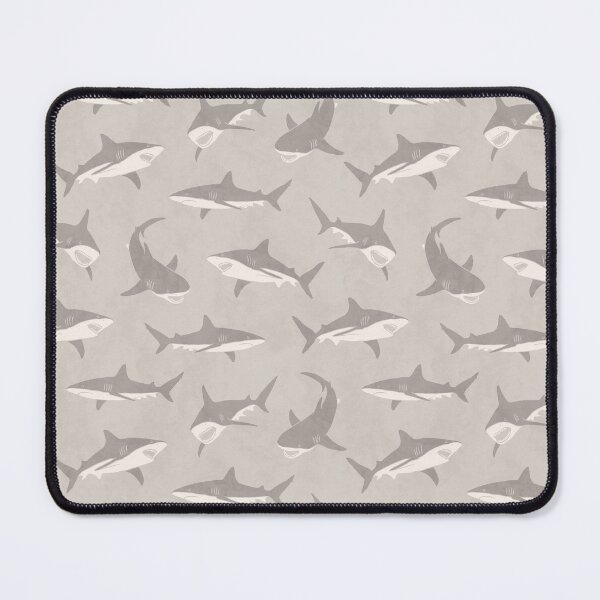 Item preview, Sharks - Great White Sharks - Warm Grey designed and sold by littlearrow.