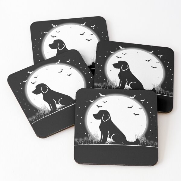 Item preview, Goldendoodle Dog – Halloween Moon Silhouette designed and sold by The Real Life Symphony.