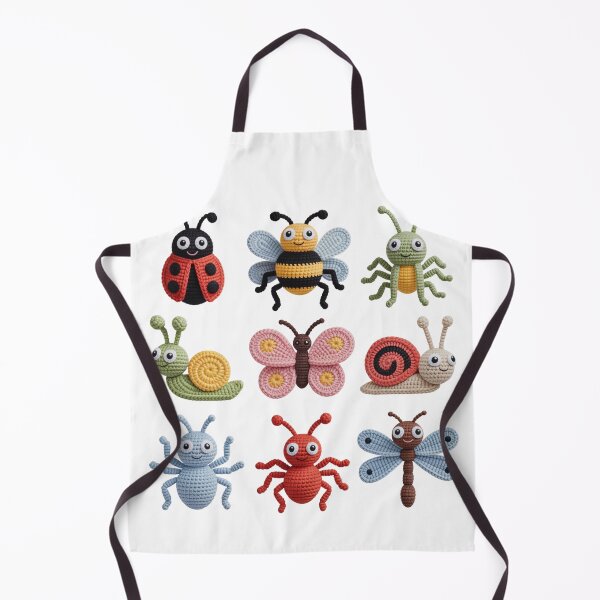 Item preview, Kawaii Crochet Insects and Bugs Grid Design designed and sold by NavigatorStreet.
