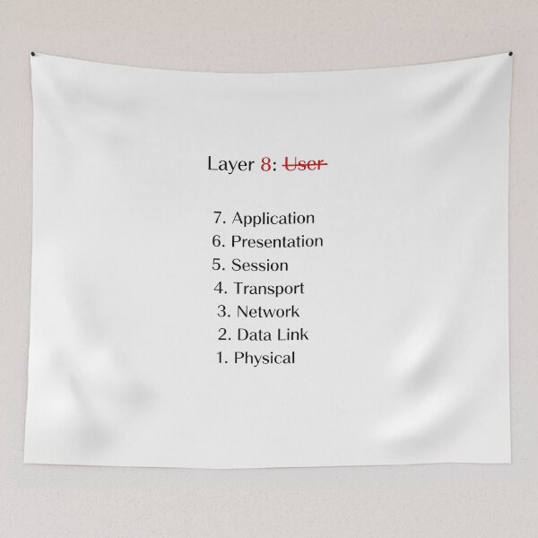 Item preview, Layer 8 Is The Problem T-Shirt - Funny Network Engineer & IT Support Gift designed and sold by Pingi-shop.
