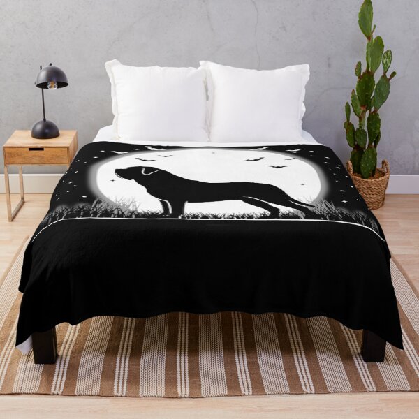 Item preview, Mastiff Dog – Halloween Moon Silhouette designed and sold by The Real Life Symphony.