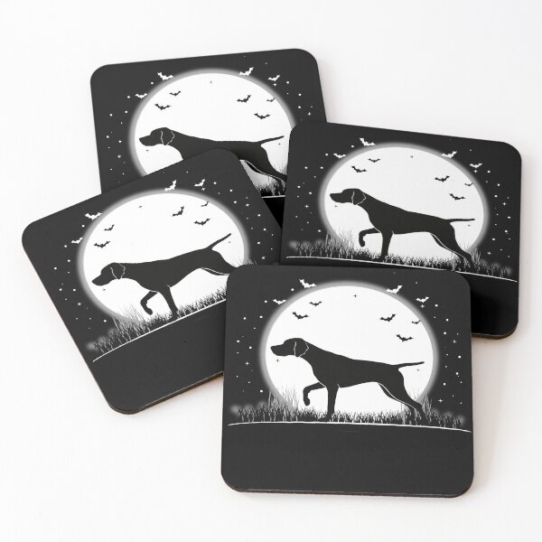 Item preview, Pointer Pointing Dog – Halloween Moon Silhouette designed and sold by The Real Life Symphony.