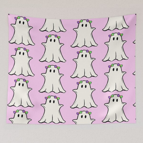 Item preview, Cute Ghost with Bows designed and sold by clawinyourback.