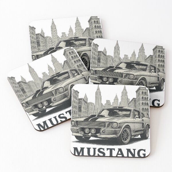 Item preview, Mustang GT - Classic Muscle V8 Illustration designed and sold by Aegy2024.