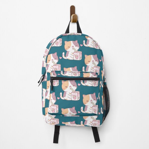 Item preview, Adorable Calico Kitty Sips Strawberry Milk | PERFECT GIFT FOR YOU AND FRIENDS designed and sold by TichNyamupaguma.