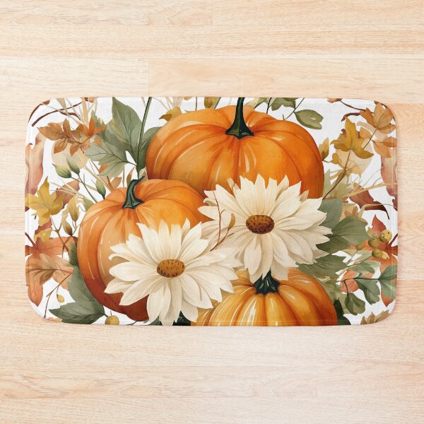 Item preview, Pumpkins and autumn flowers designed and sold by Oana Andreea Shop.