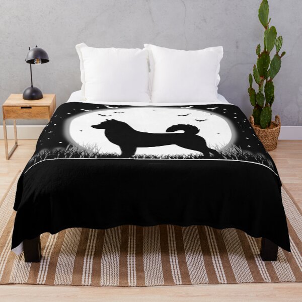 Item preview, Siberian Husky Dog – Halloween Moon Silhouette designed and sold by The Real Life Symphony.