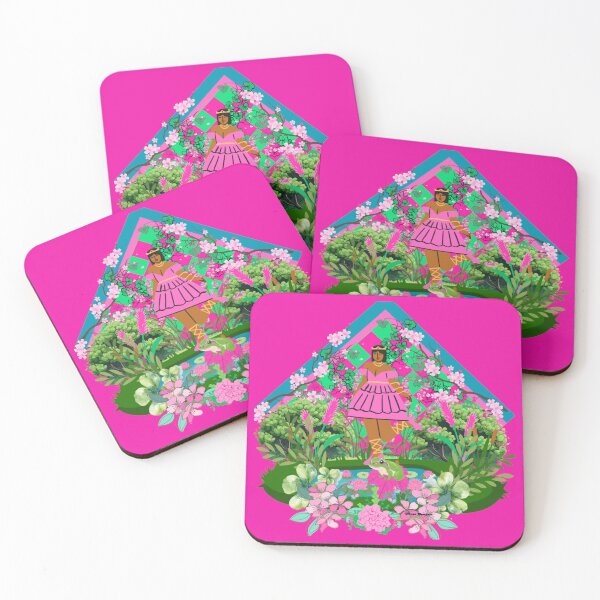 Item preview, Queen in pink and green 6 designed and sold by artbyomega.