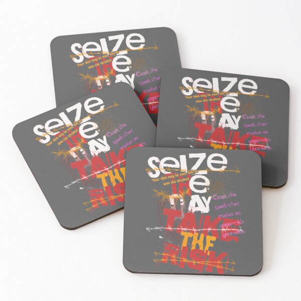 Item preview, Seize The Day - Take The Risk designed and sold by Cerebrum Creations.