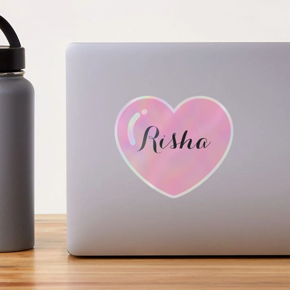 Risha name with Pink Heart 