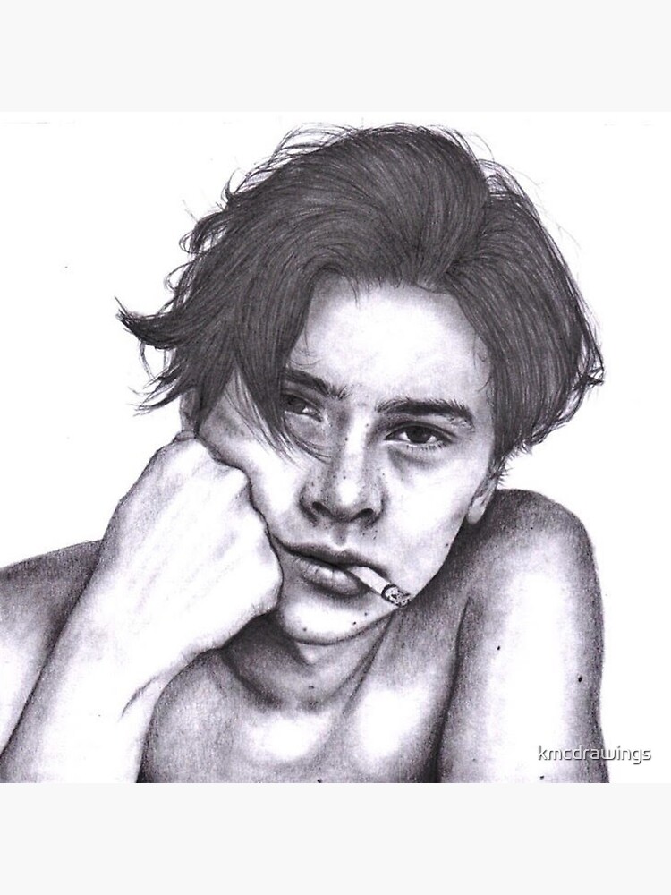 "Cole Sprouse Pencil Drawing" Poster by kmcdrawings | Redbubble